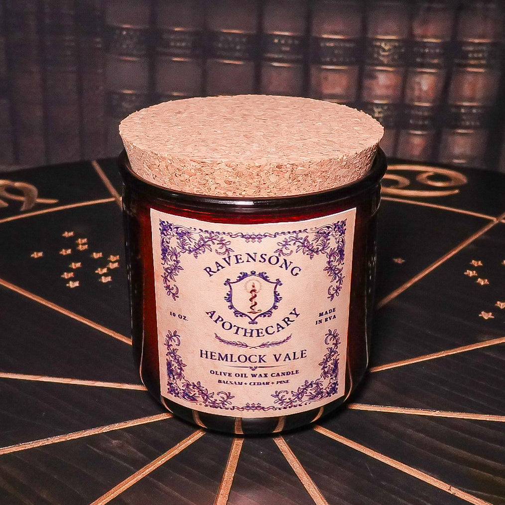 Hemlock Vale | 10 oz. Olive Oil Wax Candle