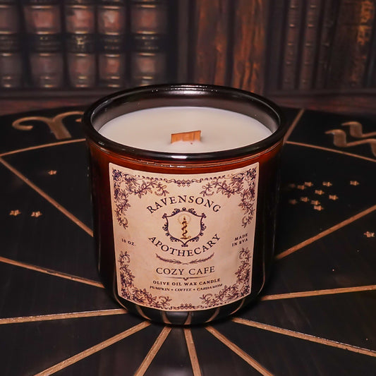 Cozy Cafe | 10 oz. Olive Oil Wax Candle