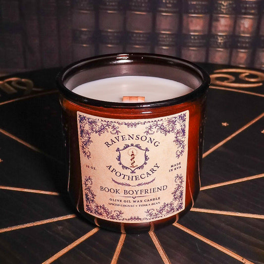 Book Boyfriend | 10 oz. Olive Oil Wax Candle