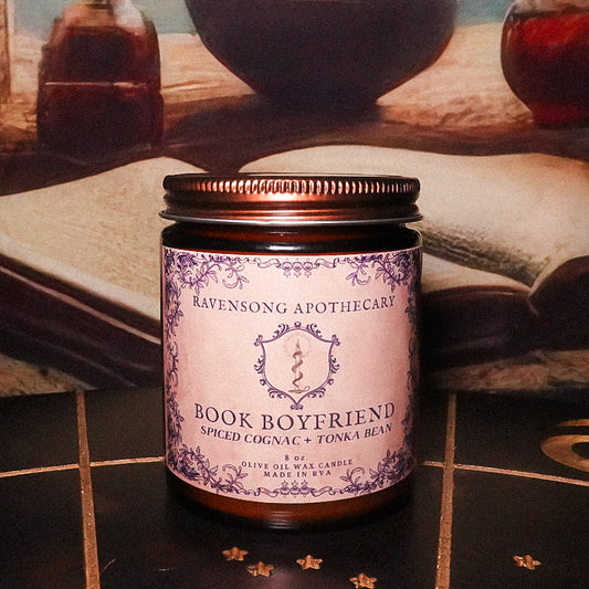 Book Boyfriend | 8 oz. Olive Oil Wax Candle