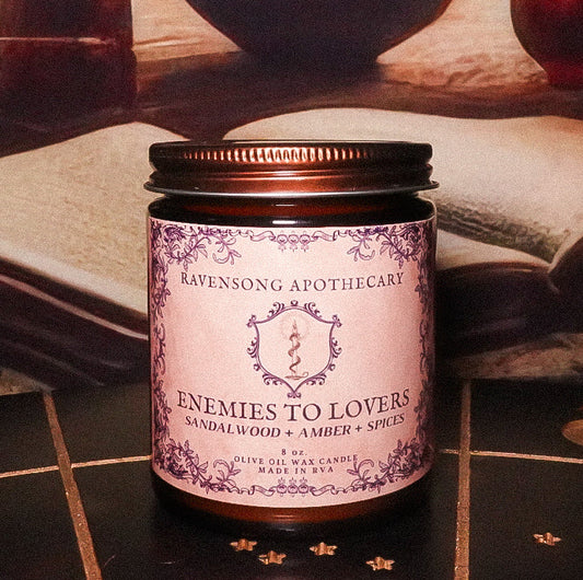 Enemies to Lovers | 8 oz. Olive Oil Wax Candle